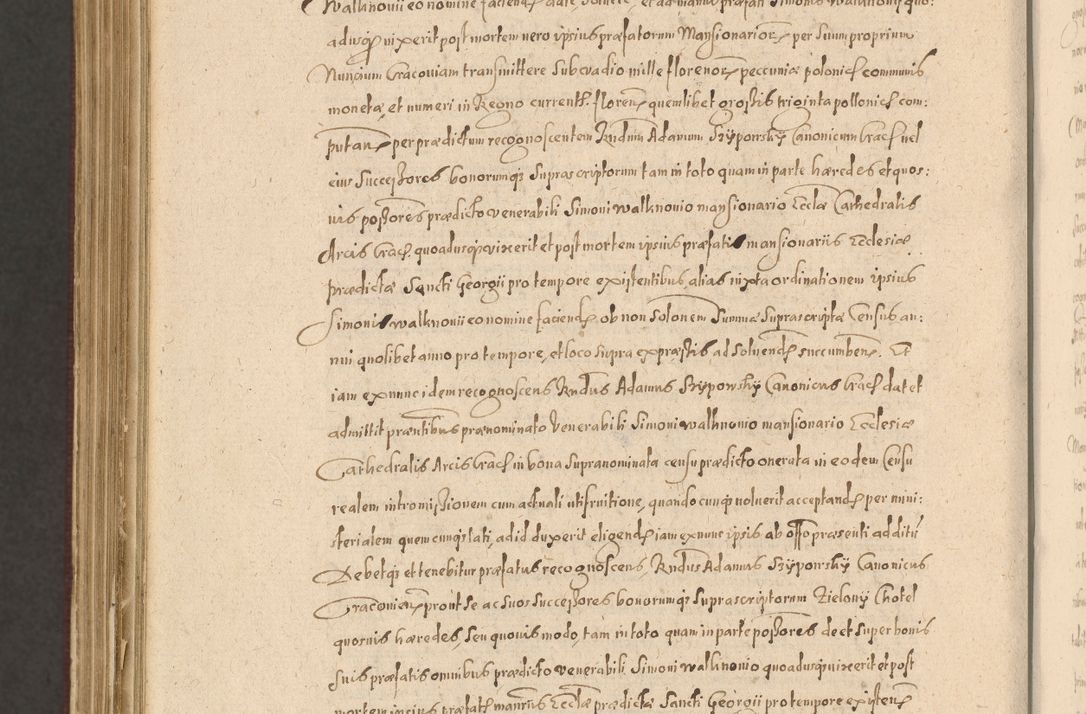 Zdjęcie nr 1368 dla obiektu archiwalnego: Acta actorum causarum obligationum institutionum, decretorum, constitutionum, quietonum, resignonum, cessionum, accaeterarum, obseruonum tam iudicialium quam extraiudicialium coram Admondo Reverendo Domino Joanne Zerzynski Canonico, Vicario in Spiritualibus et Officiali generali Cracoviensis Iudice deputati per Illustrissimum ac Reverendissimum Dominum Martinum Szyszkowski Dei et Apostolice Sedis gratia Episcopum Cracoviensis ad Annum Domini Millesimum Sexcentesimum Decimum Septimum Indicatione quindecima Pontificus SS. D. N. D. Pauli Divina providentia Papae V. foeliciter moderni anno ipsus duodecimo continuantur