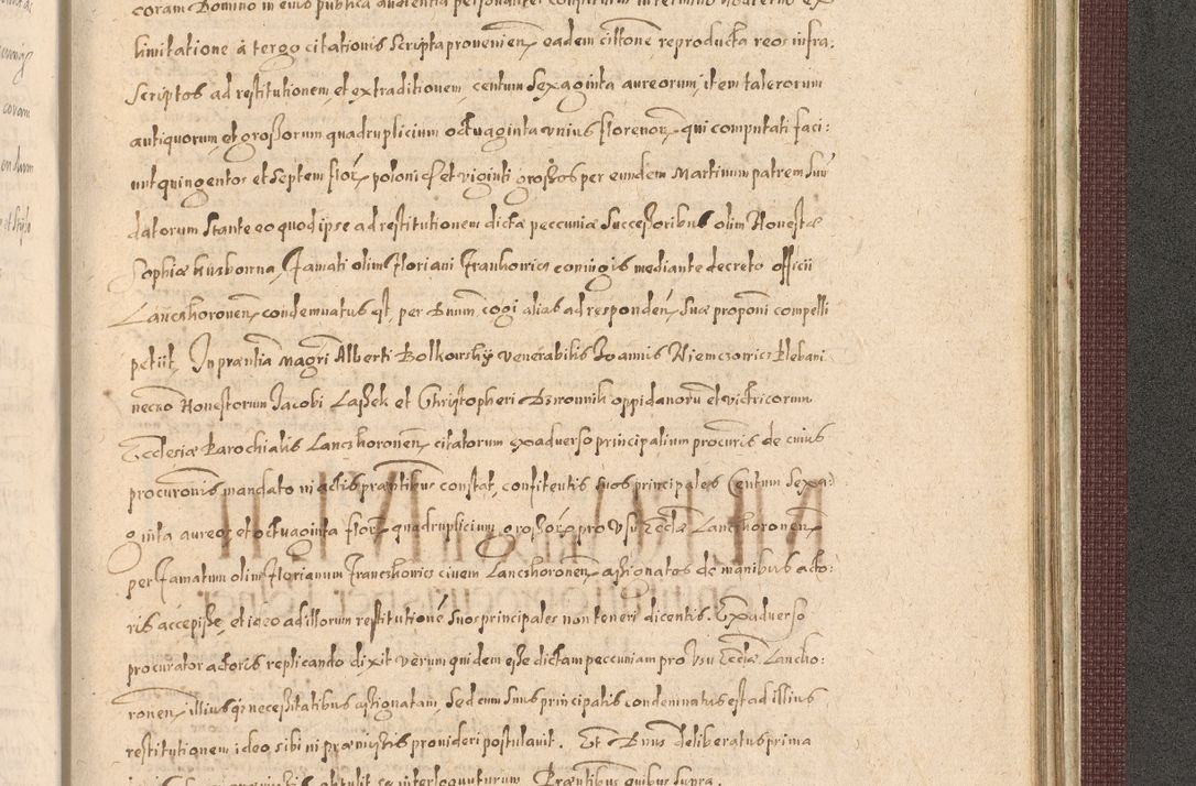 Zdjęcie nr 1351 dla obiektu archiwalnego: Acta actorum causarum obligationum institutionum, decretorum, constitutionum, quietonum, resignonum, cessionum, accaeterarum, obseruonum tam iudicialium quam extraiudicialium coram Admondo Reverendo Domino Joanne Zerzynski Canonico, Vicario in Spiritualibus et Officiali generali Cracoviensis Iudice deputati per Illustrissimum ac Reverendissimum Dominum Martinum Szyszkowski Dei et Apostolice Sedis gratia Episcopum Cracoviensis ad Annum Domini Millesimum Sexcentesimum Decimum Septimum Indicatione quindecima Pontificus SS. D. N. D. Pauli Divina providentia Papae V. foeliciter moderni anno ipsus duodecimo continuantur