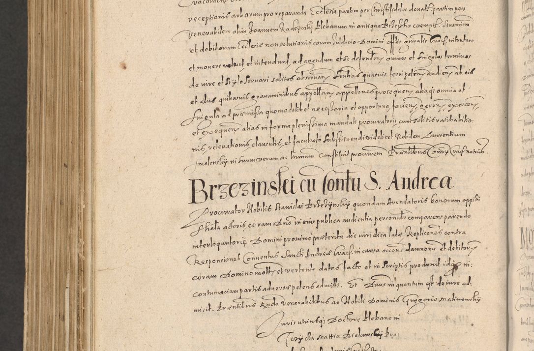 Zdjęcie nr 1330 dla obiektu archiwalnego: Acta actorum causarum obligationum institutionum, decretorum, constitutionum, quietonum, resignonum, cessionum, accaeterarum, obseruonum tam iudicialium quam extraiudicialium coram Admondo Reverendo Domino Joanne Zerzynski Canonico, Vicario in Spiritualibus et Officiali generali Cracoviensis Iudice deputati per Illustrissimum ac Reverendissimum Dominum Martinum Szyszkowski Dei et Apostolice Sedis gratia Episcopum Cracoviensis ad Annum Domini Millesimum Sexcentesimum Decimum Septimum Indicatione quindecima Pontificus SS. D. N. D. Pauli Divina providentia Papae V. foeliciter moderni anno ipsus duodecimo continuantur