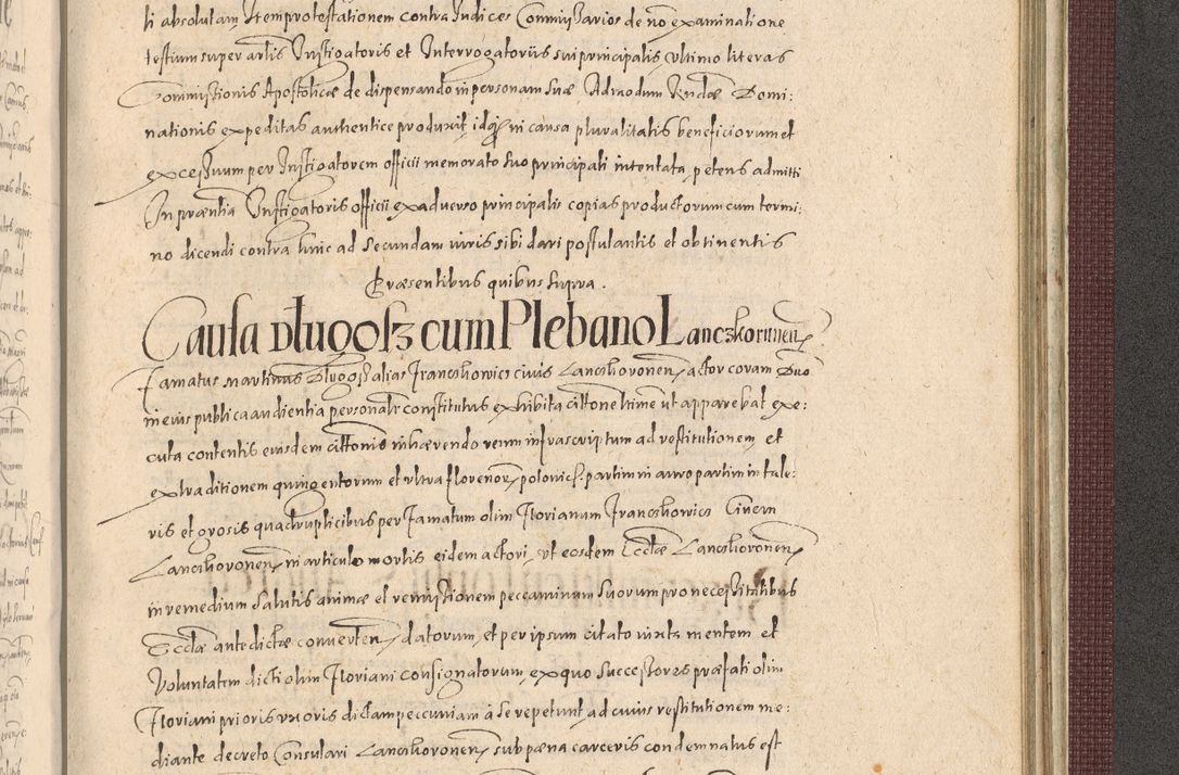Zdjęcie nr 1323 dla obiektu archiwalnego: Acta actorum causarum obligationum institutionum, decretorum, constitutionum, quietonum, resignonum, cessionum, accaeterarum, obseruonum tam iudicialium quam extraiudicialium coram Admondo Reverendo Domino Joanne Zerzynski Canonico, Vicario in Spiritualibus et Officiali generali Cracoviensis Iudice deputati per Illustrissimum ac Reverendissimum Dominum Martinum Szyszkowski Dei et Apostolice Sedis gratia Episcopum Cracoviensis ad Annum Domini Millesimum Sexcentesimum Decimum Septimum Indicatione quindecima Pontificus SS. D. N. D. Pauli Divina providentia Papae V. foeliciter moderni anno ipsus duodecimo continuantur