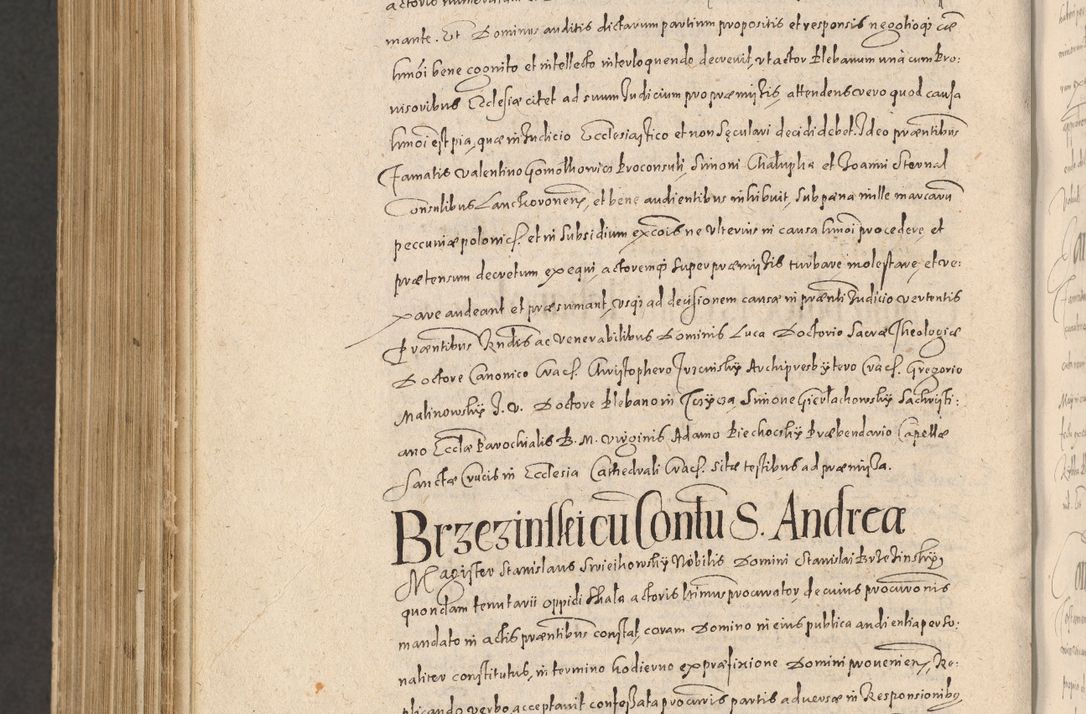 Zdjęcie nr 1324 dla obiektu archiwalnego: Acta actorum causarum obligationum institutionum, decretorum, constitutionum, quietonum, resignonum, cessionum, accaeterarum, obseruonum tam iudicialium quam extraiudicialium coram Admondo Reverendo Domino Joanne Zerzynski Canonico, Vicario in Spiritualibus et Officiali generali Cracoviensis Iudice deputati per Illustrissimum ac Reverendissimum Dominum Martinum Szyszkowski Dei et Apostolice Sedis gratia Episcopum Cracoviensis ad Annum Domini Millesimum Sexcentesimum Decimum Septimum Indicatione quindecima Pontificus SS. D. N. D. Pauli Divina providentia Papae V. foeliciter moderni anno ipsus duodecimo continuantur
