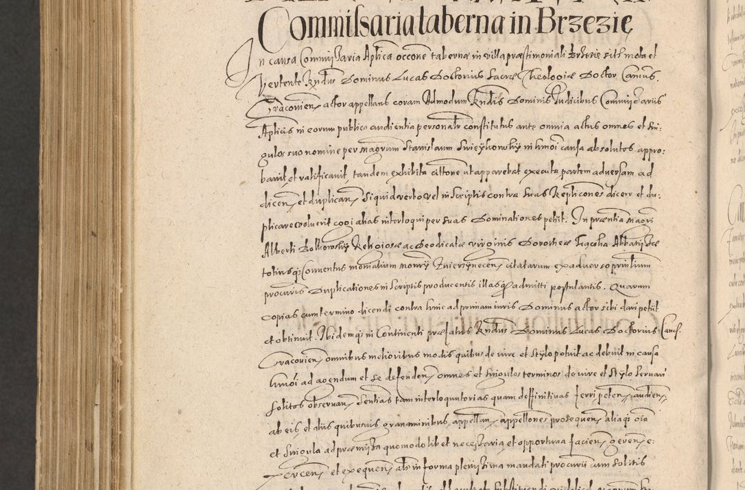 Zdjęcie nr 1322 dla obiektu archiwalnego: Acta actorum causarum obligationum institutionum, decretorum, constitutionum, quietonum, resignonum, cessionum, accaeterarum, obseruonum tam iudicialium quam extraiudicialium coram Admondo Reverendo Domino Joanne Zerzynski Canonico, Vicario in Spiritualibus et Officiali generali Cracoviensis Iudice deputati per Illustrissimum ac Reverendissimum Dominum Martinum Szyszkowski Dei et Apostolice Sedis gratia Episcopum Cracoviensis ad Annum Domini Millesimum Sexcentesimum Decimum Septimum Indicatione quindecima Pontificus SS. D. N. D. Pauli Divina providentia Papae V. foeliciter moderni anno ipsus duodecimo continuantur
