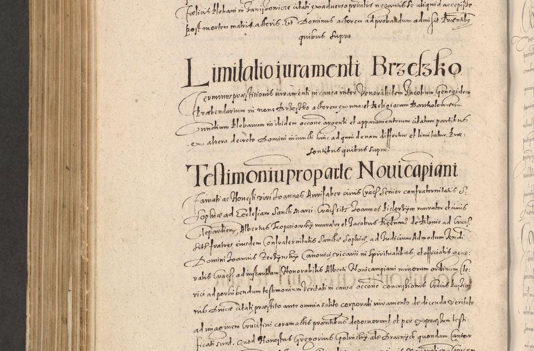 Zdjęcie nr 1320 dla obiektu archiwalnego: Acta actorum causarum obligationum institutionum, decretorum, constitutionum, quietonum, resignonum, cessionum, accaeterarum, obseruonum tam iudicialium quam extraiudicialium coram Admondo Reverendo Domino Joanne Zerzynski Canonico, Vicario in Spiritualibus et Officiali generali Cracoviensis Iudice deputati per Illustrissimum ac Reverendissimum Dominum Martinum Szyszkowski Dei et Apostolice Sedis gratia Episcopum Cracoviensis ad Annum Domini Millesimum Sexcentesimum Decimum Septimum Indicatione quindecima Pontificus SS. D. N. D. Pauli Divina providentia Papae V. foeliciter moderni anno ipsus duodecimo continuantur