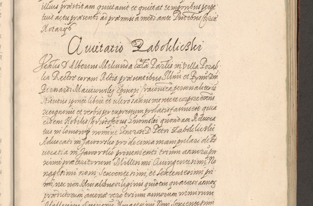 Zdjęcie nr 160 dla obiektu archiwalnego: Acta foris saecularis coram R. D. Bernardo Maciejowski, episcopo Cracoviensi, duce Severiensis ex annis 1600 - 1606.