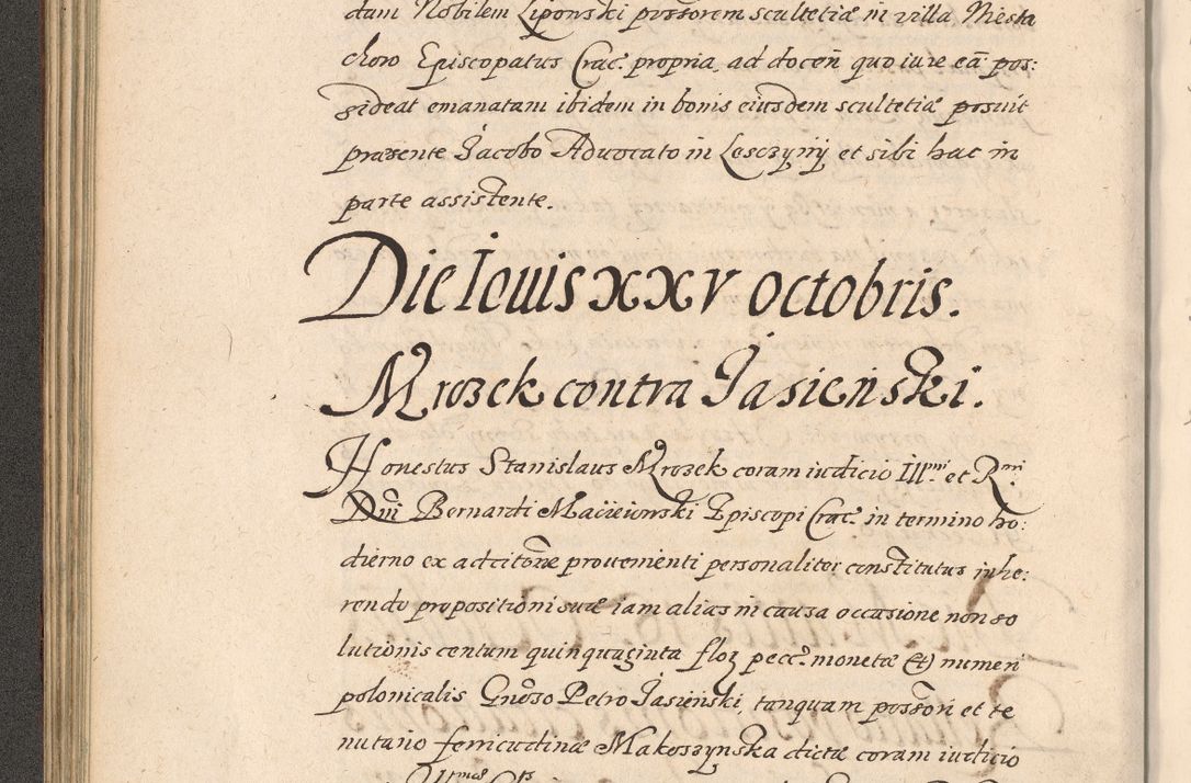 Zdjęcie nr 135 dla obiektu archiwalnego: Acta foris saecularis coram R. D. Bernardo Maciejowski, episcopo Cracoviensi, duce Severiensis ex annis 1600 - 1606.