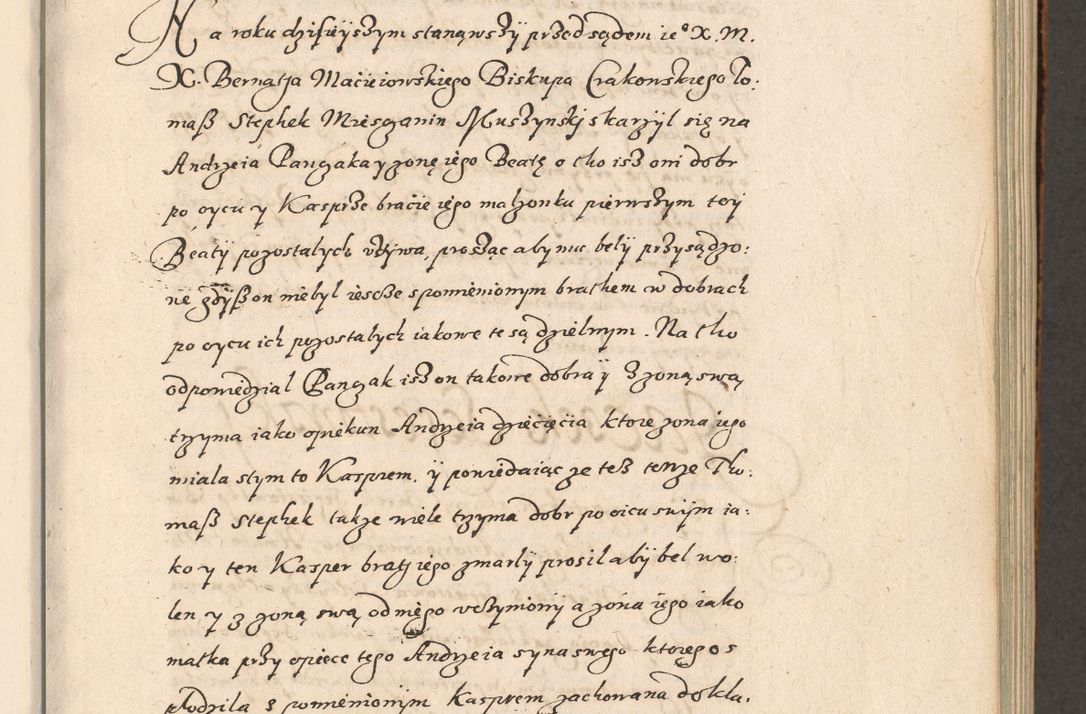 Zdjęcie nr 120 dla obiektu archiwalnego: Acta foris saecularis coram R. D. Bernardo Maciejowski, episcopo Cracoviensi, duce Severiensis ex annis 1600 - 1606.