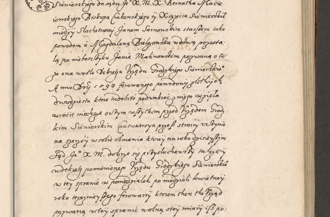 Zdjęcie nr 98 dla obiektu archiwalnego: Acta foris saecularis coram R. D. Bernardo Maciejowski, episcopo Cracoviensi, duce Severiensis ex annis 1600 - 1606.
