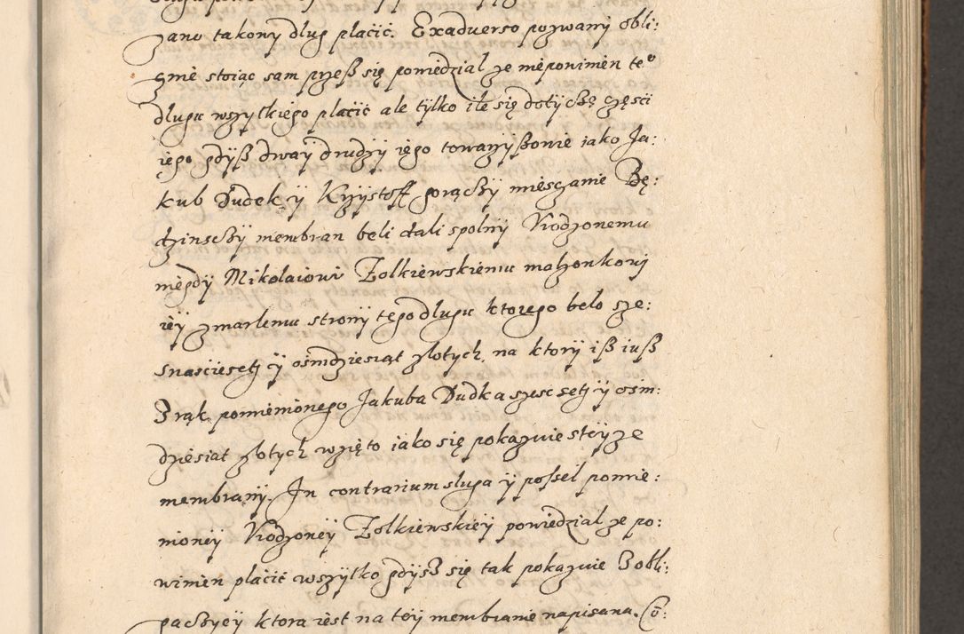 Zdjęcie nr 96 dla obiektu archiwalnego: Acta foris saecularis coram R. D. Bernardo Maciejowski, episcopo Cracoviensi, duce Severiensis ex annis 1600 - 1606.