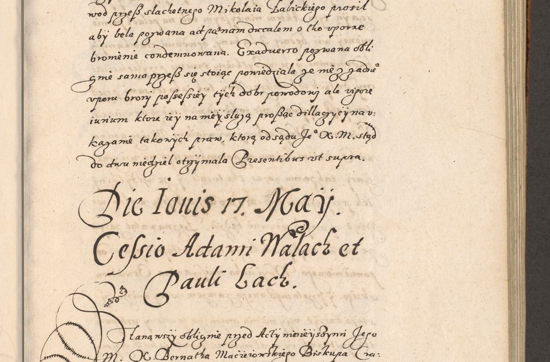 Zdjęcie nr 90 dla obiektu archiwalnego: Acta foris saecularis coram R. D. Bernardo Maciejowski, episcopo Cracoviensi, duce Severiensis ex annis 1600 - 1606.