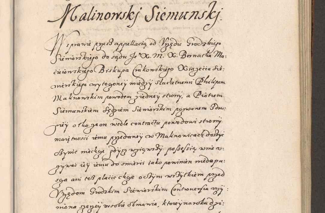 Zdjęcie nr 84 dla obiektu archiwalnego: Acta foris saecularis coram R. D. Bernardo Maciejowski, episcopo Cracoviensi, duce Severiensis ex annis 1600 - 1606.