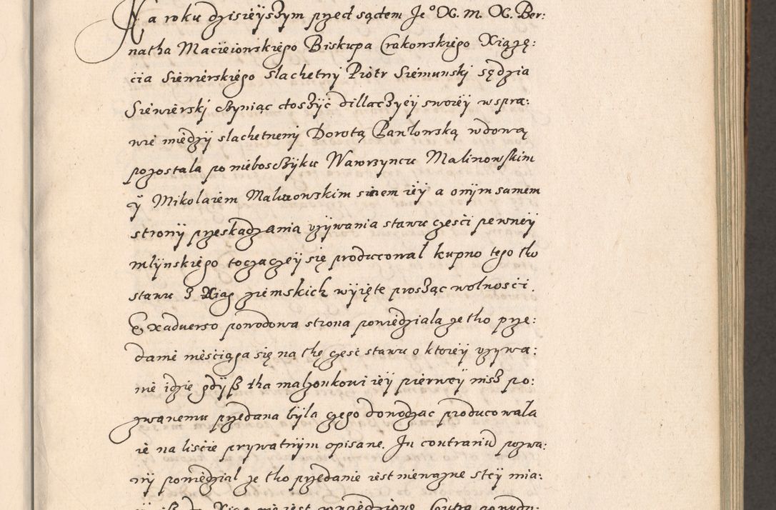 Zdjęcie nr 76 dla obiektu archiwalnego: Acta foris saecularis coram R. D. Bernardo Maciejowski, episcopo Cracoviensi, duce Severiensis ex annis 1600 - 1606.