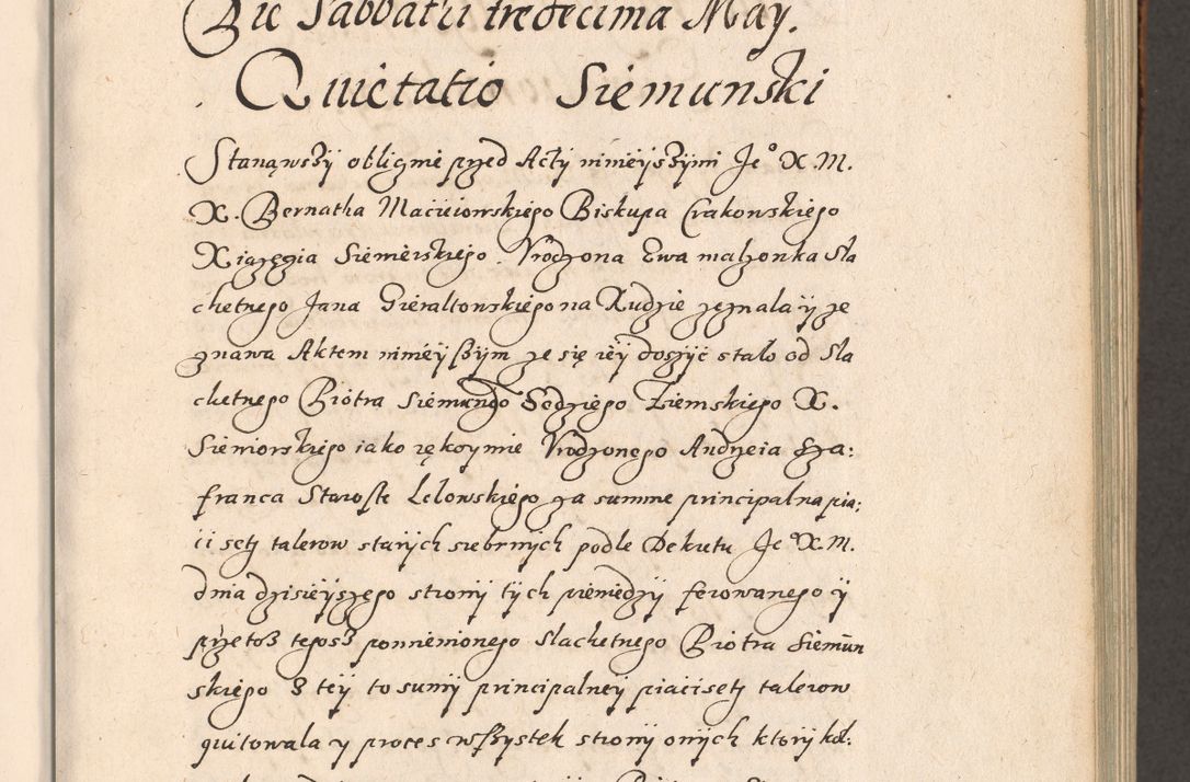 Zdjęcie nr 66 dla obiektu archiwalnego: Acta foris saecularis coram R. D. Bernardo Maciejowski, episcopo Cracoviensi, duce Severiensis ex annis 1600 - 1606.