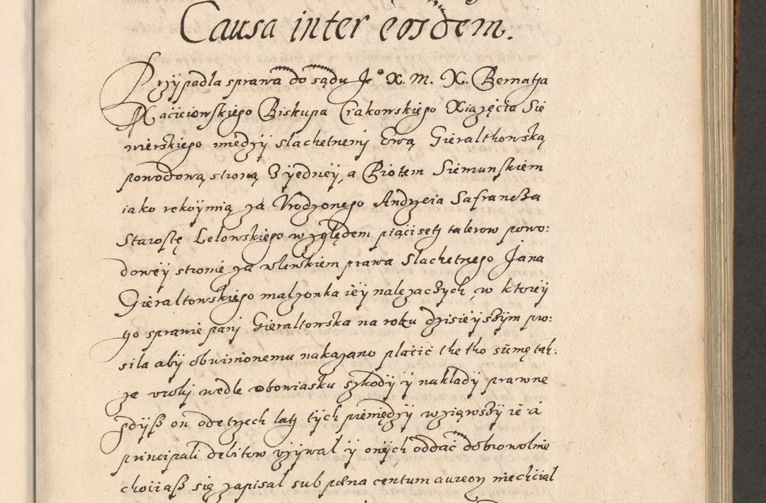 Zdjęcie nr 62 dla obiektu archiwalnego: Acta foris saecularis coram R. D. Bernardo Maciejowski, episcopo Cracoviensi, duce Severiensis ex annis 1600 - 1606.