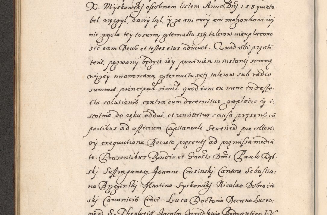 Zdjęcie nr 61 dla obiektu archiwalnego: Acta foris saecularis coram R. D. Bernardo Maciejowski, episcopo Cracoviensi, duce Severiensis ex annis 1600 - 1606.