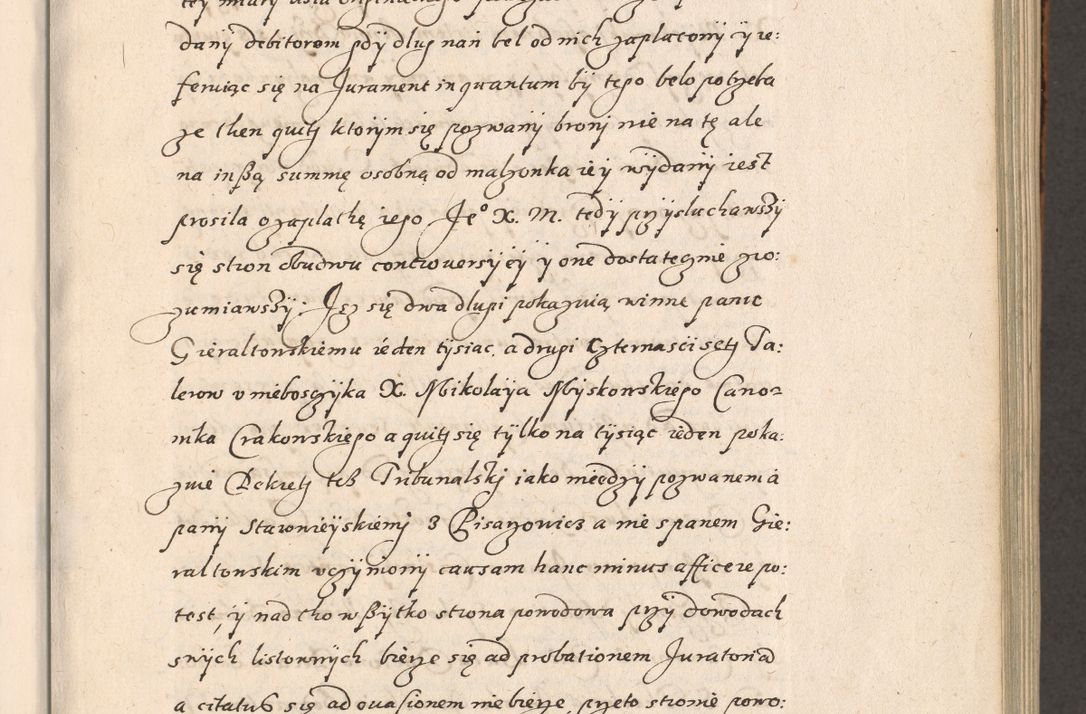 Zdjęcie nr 60 dla obiektu archiwalnego: Acta foris saecularis coram R. D. Bernardo Maciejowski, episcopo Cracoviensi, duce Severiensis ex annis 1600 - 1606.