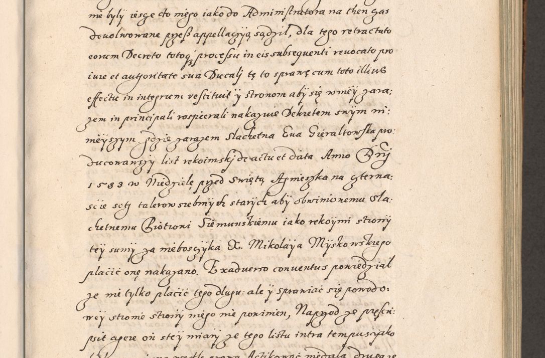 Zdjęcie nr 58 dla obiektu archiwalnego: Acta foris saecularis coram R. D. Bernardo Maciejowski, episcopo Cracoviensi, duce Severiensis ex annis 1600 - 1606.