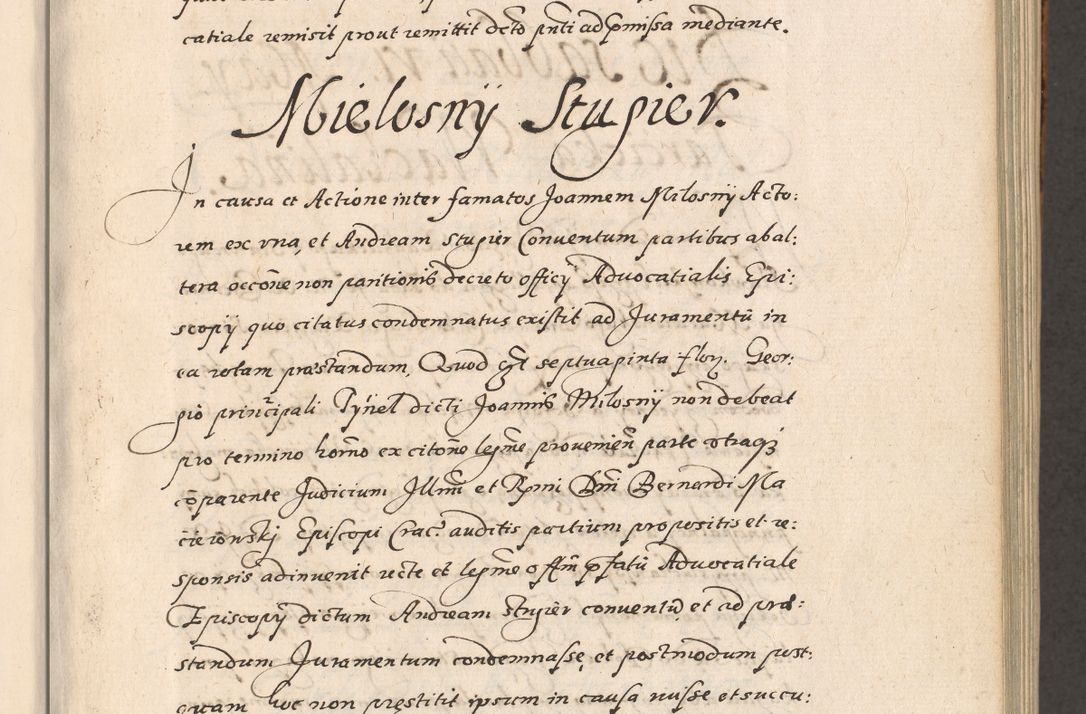 Zdjęcie nr 54 dla obiektu archiwalnego: Acta foris saecularis coram R. D. Bernardo Maciejowski, episcopo Cracoviensi, duce Severiensis ex annis 1600 - 1606.
