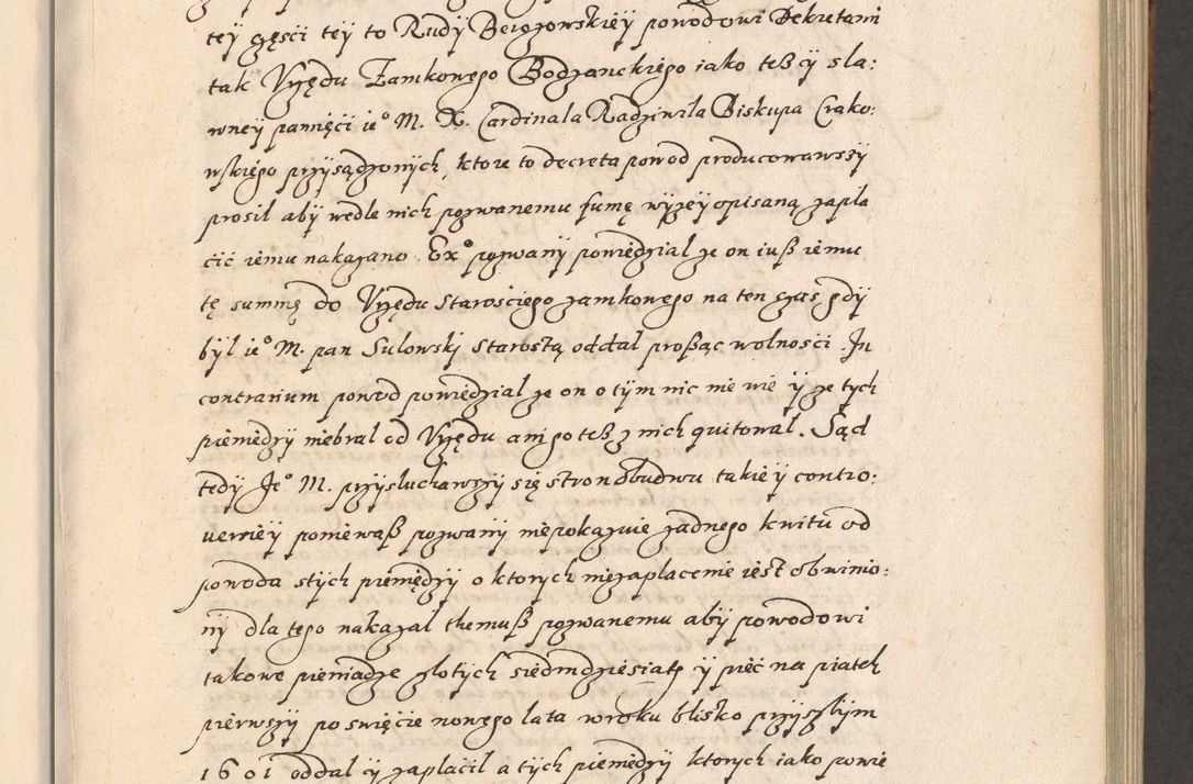 Zdjęcie nr 46 dla obiektu archiwalnego: Acta foris saecularis coram R. D. Bernardo Maciejowski, episcopo Cracoviensi, duce Severiensis ex annis 1600 - 1606.