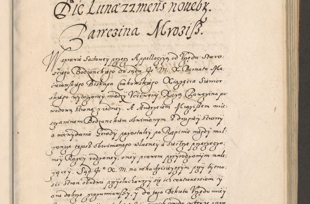 Zdjęcie nr 40 dla obiektu archiwalnego: Acta foris saecularis coram R. D. Bernardo Maciejowski, episcopo Cracoviensi, duce Severiensis ex annis 1600 - 1606.