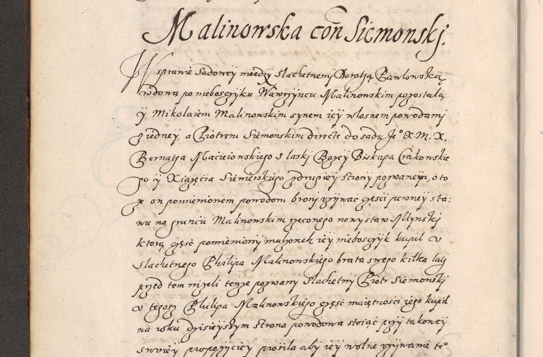 Zdjęcie nr 31 dla obiektu archiwalnego: Acta foris saecularis coram R. D. Bernardo Maciejowski, episcopo Cracoviensi, duce Severiensis ex annis 1600 - 1606.