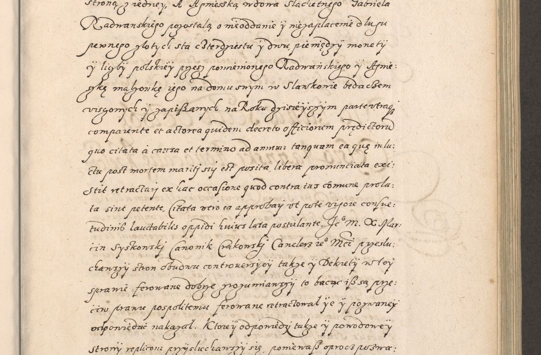 Zdjęcie nr 24 dla obiektu archiwalnego: Acta foris saecularis coram R. D. Bernardo Maciejowski, episcopo Cracoviensi, duce Severiensis ex annis 1600 - 1606.