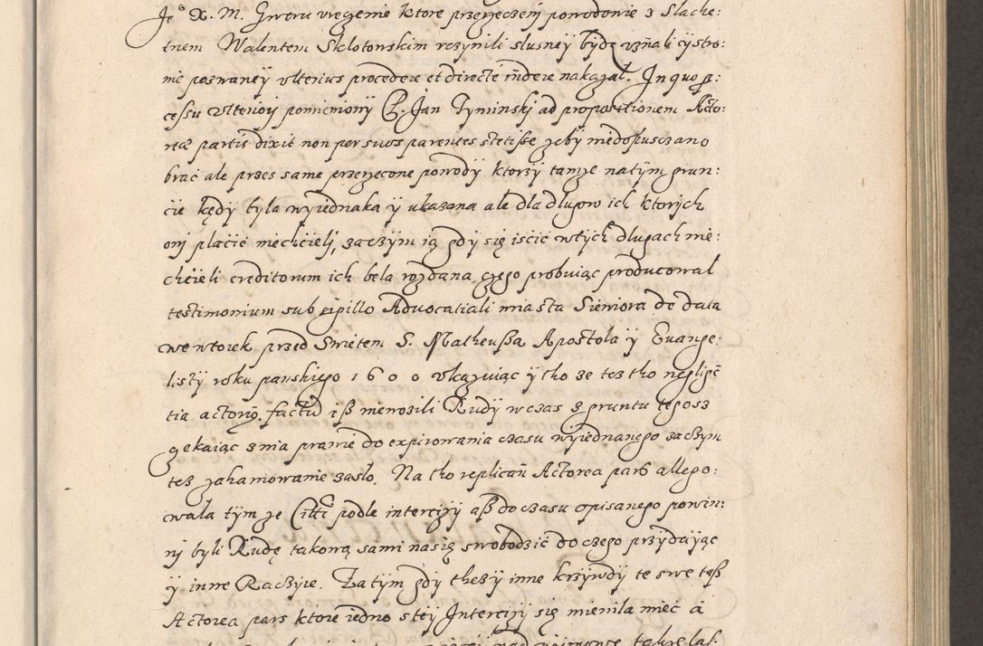 Zdjęcie nr 16 dla obiektu archiwalnego: Acta foris saecularis coram R. D. Bernardo Maciejowski, episcopo Cracoviensi, duce Severiensis ex annis 1600 - 1606.