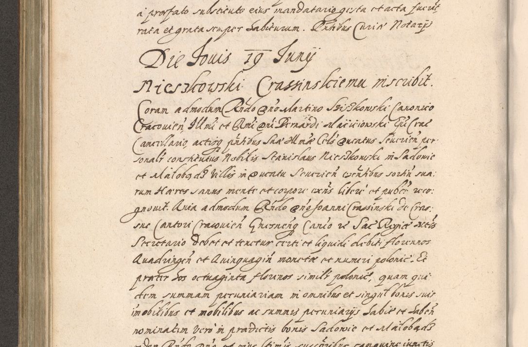 Zdjęcie nr 425 dla obiektu archiwalnego: Acta foris saecularis coram R. D. Bernardo Maciejowski, episcopo Cracoviensi, duce Severiensis ex annis 1600 - 1606.