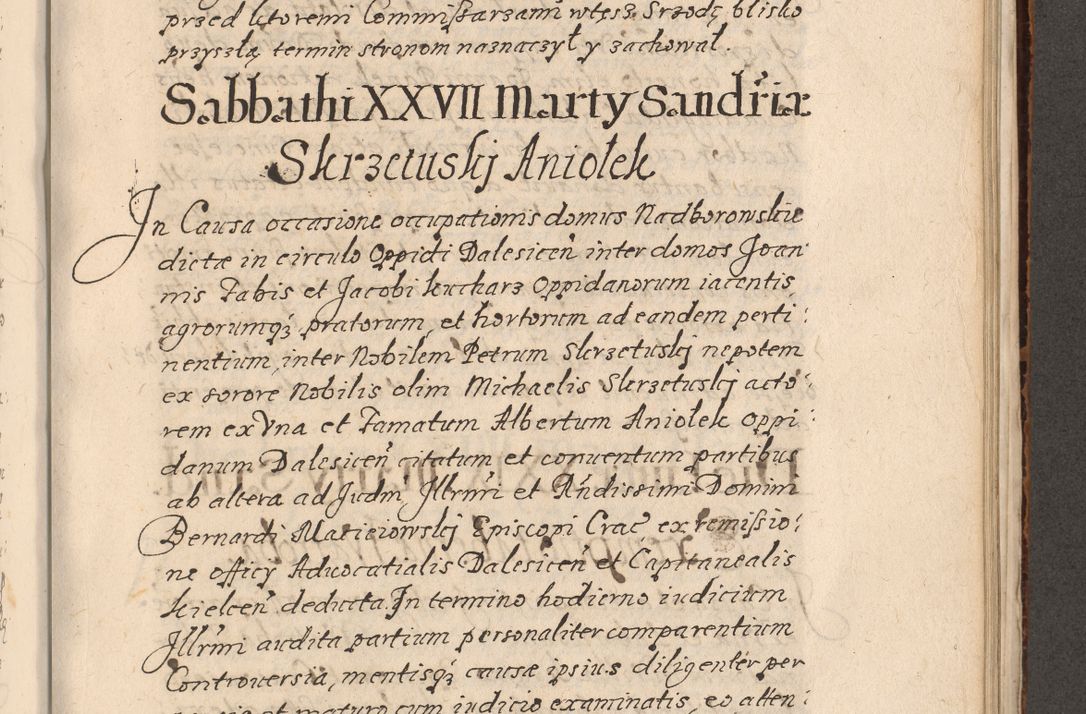 Zdjęcie nr 606 dla obiektu archiwalnego: Acta foris saecularis coram R. D. Bernardo Maciejowski, episcopo Cracoviensi, duce Severiensis ex annis 1600 - 1606.