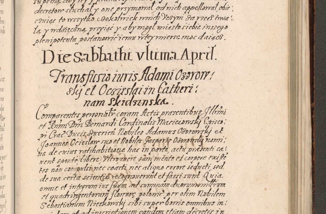 Zdjęcie nr 792 dla obiektu archiwalnego: Acta foris saecularis coram R. D. Bernardo Maciejowski, episcopo Cracoviensi, duce Severiensis ex annis 1600 - 1606.