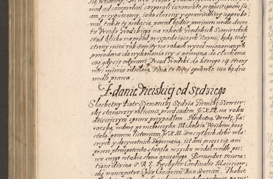 Zdjęcie nr 789 dla obiektu archiwalnego: Acta foris saecularis coram R. D. Bernardo Maciejowski, episcopo Cracoviensi, duce Severiensis ex annis 1600 - 1606.
