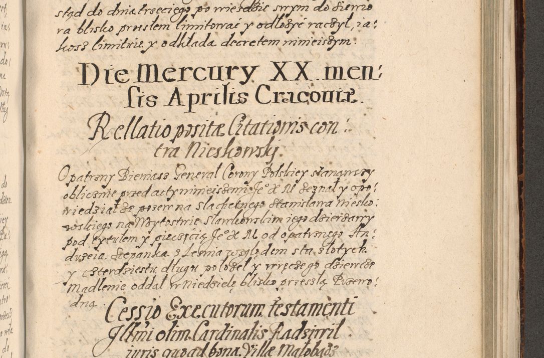 Zdjęcie nr 772 dla obiektu archiwalnego: Acta foris saecularis coram R. D. Bernardo Maciejowski, episcopo Cracoviensi, duce Severiensis ex annis 1600 - 1606.