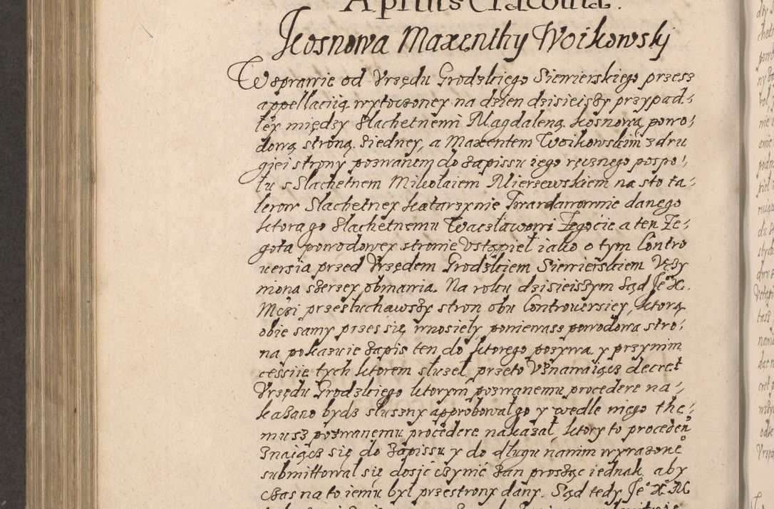 Zdjęcie nr 767 dla obiektu archiwalnego: Acta foris saecularis coram R. D. Bernardo Maciejowski, episcopo Cracoviensi, duce Severiensis ex annis 1600 - 1606.