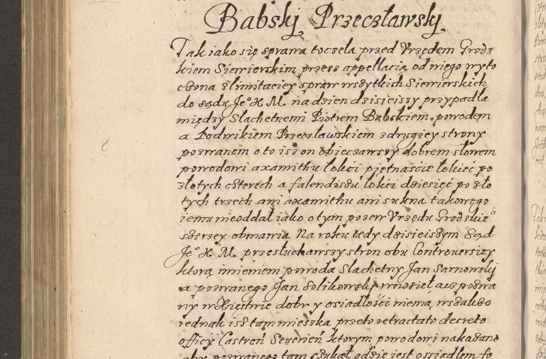 Zdjęcie nr 755 dla obiektu archiwalnego: Acta foris saecularis coram R. D. Bernardo Maciejowski, episcopo Cracoviensi, duce Severiensis ex annis 1600 - 1606.