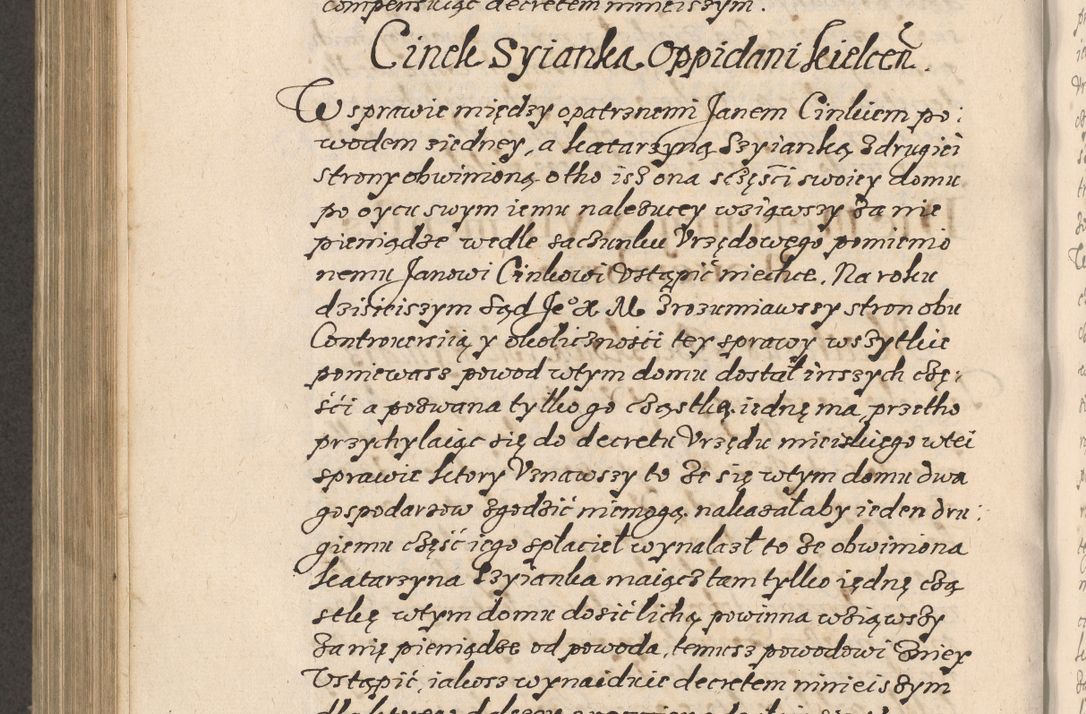 Zdjęcie nr 721 dla obiektu archiwalnego: Acta foris saecularis coram R. D. Bernardo Maciejowski, episcopo Cracoviensi, duce Severiensis ex annis 1600 - 1606.