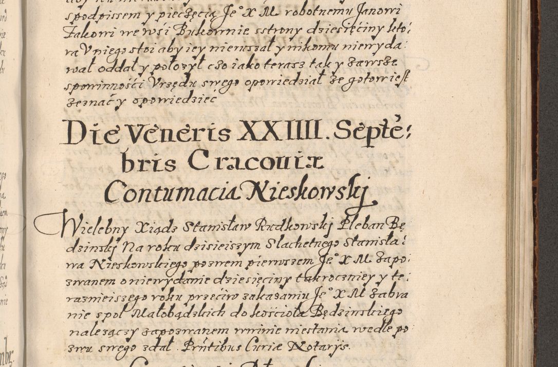 Zdjęcie nr 698 dla obiektu archiwalnego: Acta foris saecularis coram R. D. Bernardo Maciejowski, episcopo Cracoviensi, duce Severiensis ex annis 1600 - 1606.