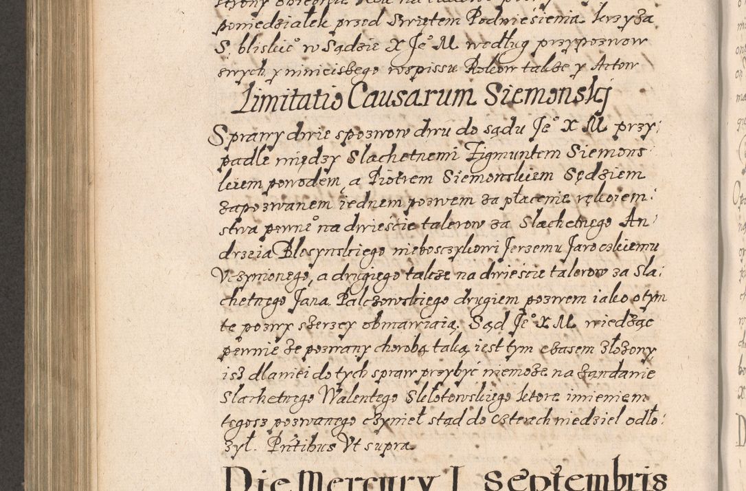 Zdjęcie nr 683 dla obiektu archiwalnego: Acta foris saecularis coram R. D. Bernardo Maciejowski, episcopo Cracoviensi, duce Severiensis ex annis 1600 - 1606.
