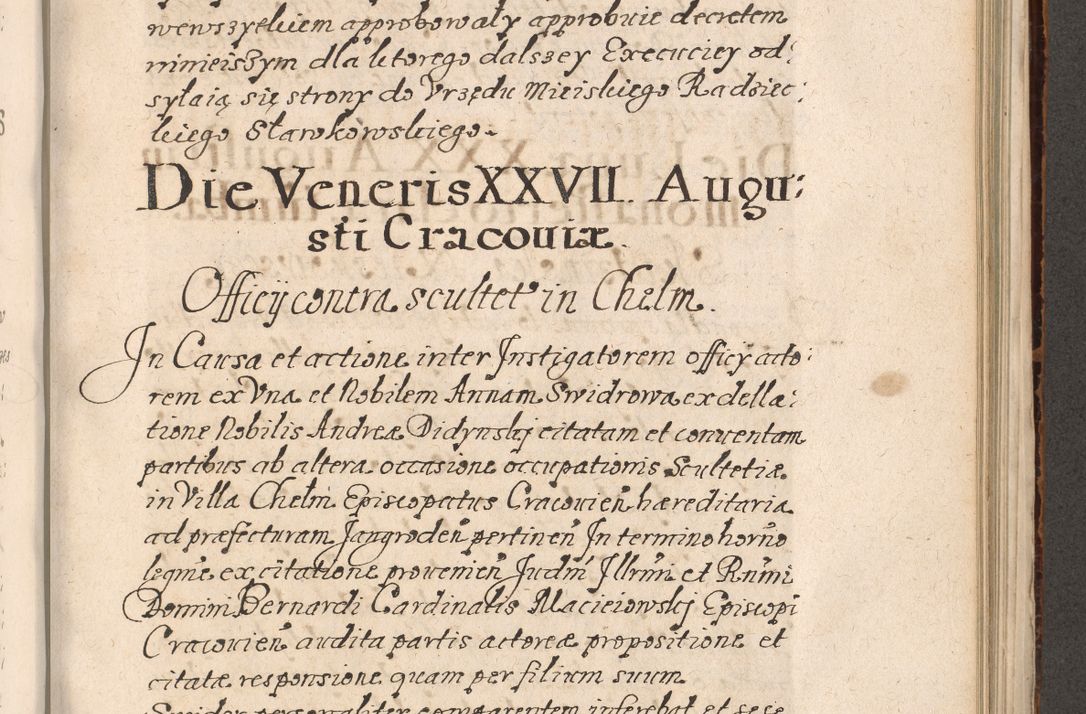 Zdjęcie nr 654 dla obiektu archiwalnego: Acta foris saecularis coram R. D. Bernardo Maciejowski, episcopo Cracoviensi, duce Severiensis ex annis 1600 - 1606.