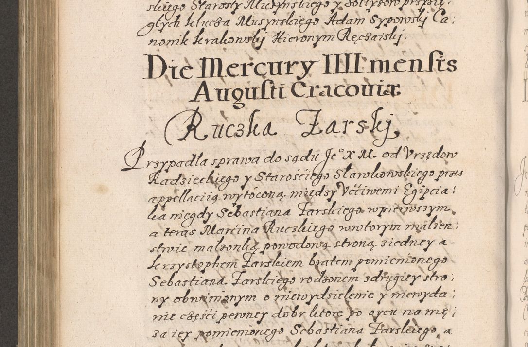 Zdjęcie nr 653 dla obiektu archiwalnego: Acta foris saecularis coram R. D. Bernardo Maciejowski, episcopo Cracoviensi, duce Severiensis ex annis 1600 - 1606.