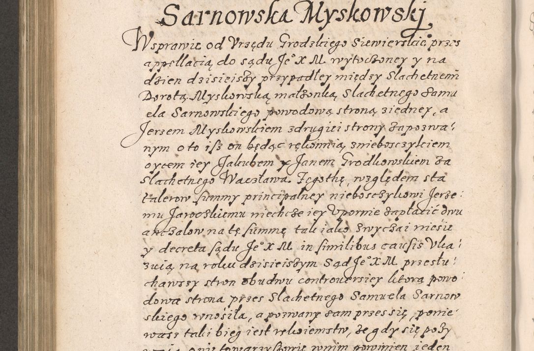 Zdjęcie nr 633 dla obiektu archiwalnego: Acta foris saecularis coram R. D. Bernardo Maciejowski, episcopo Cracoviensi, duce Severiensis ex annis 1600 - 1606.