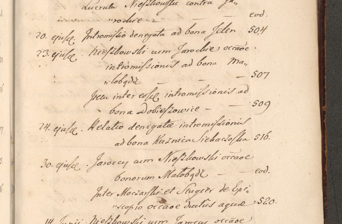 Zdjęcie nr 1100 dla obiektu archiwalnego: Acta foris saecularis coram R. D. Bernardo Maciejowski, episcopo Cracoviensi, duce Severiensis ex annis 1600 - 1606.