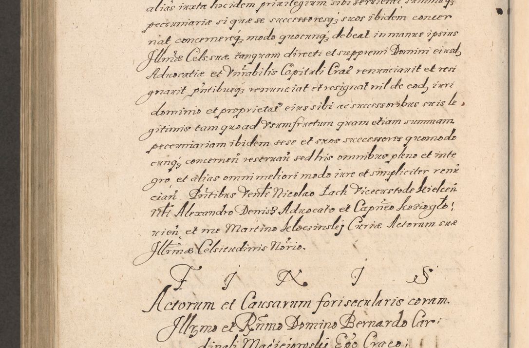 Zdjęcie nr 1085 dla obiektu archiwalnego: Acta foris saecularis coram R. D. Bernardo Maciejowski, episcopo Cracoviensi, duce Severiensis ex annis 1600 - 1606.
