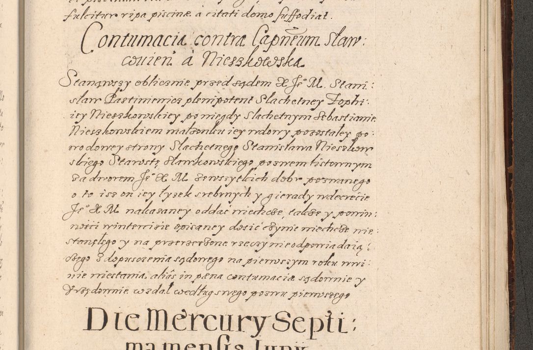 Zdjęcie nr 1050 dla obiektu archiwalnego: Acta foris saecularis coram R. D. Bernardo Maciejowski, episcopo Cracoviensi, duce Severiensis ex annis 1600 - 1606.