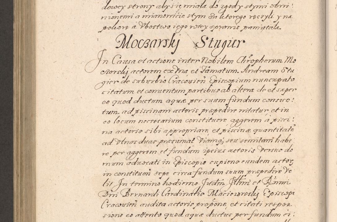 Zdjęcie nr 1049 dla obiektu archiwalnego: Acta foris saecularis coram R. D. Bernardo Maciejowski, episcopo Cracoviensi, duce Severiensis ex annis 1600 - 1606.