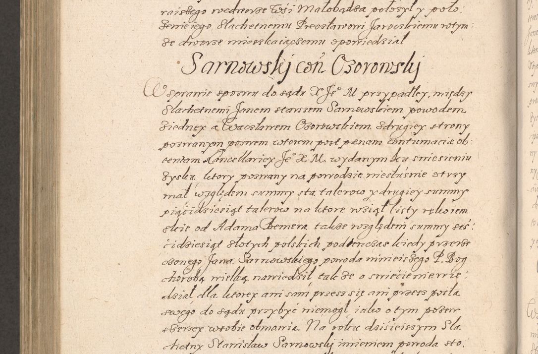 Zdjęcie nr 1037 dla obiektu archiwalnego: Acta foris saecularis coram R. D. Bernardo Maciejowski, episcopo Cracoviensi, duce Severiensis ex annis 1600 - 1606.