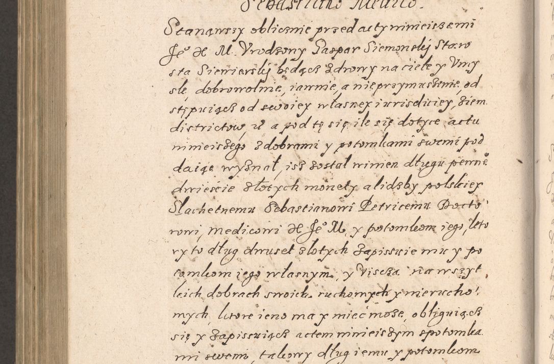 Zdjęcie nr 983 dla obiektu archiwalnego: Acta foris saecularis coram R. D. Bernardo Maciejowski, episcopo Cracoviensi, duce Severiensis ex annis 1600 - 1606.