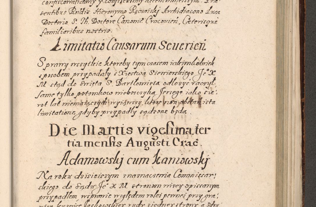 Zdjęcie nr 858 dla obiektu archiwalnego: Acta foris saecularis coram R. D. Bernardo Maciejowski, episcopo Cracoviensi, duce Severiensis ex annis 1600 - 1606.