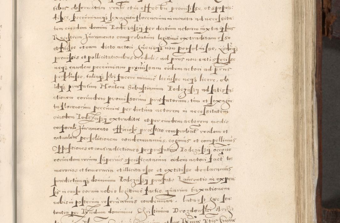 Zdjęcie nr 200 dla obiektu archiwalnego: Acta actorum, constitutionum, obligationum, resignationum, quietationum tempore R. D. Petr Myszkowski, episcopi Cracoviensis, qui post mortem R. D. Francisci Krasiński, episcopi Cracoviensis solius Dei optimi maximi benignitate, Serenissimi Stephani regis Poloniase favore et clementia ex Plocensi ad Cracoviensem auctoritate Ssmi Gregorii XIII successit ab anno 1577 mense Novembri ad annum 1591 mensem Aprilem successive acticatorum.
