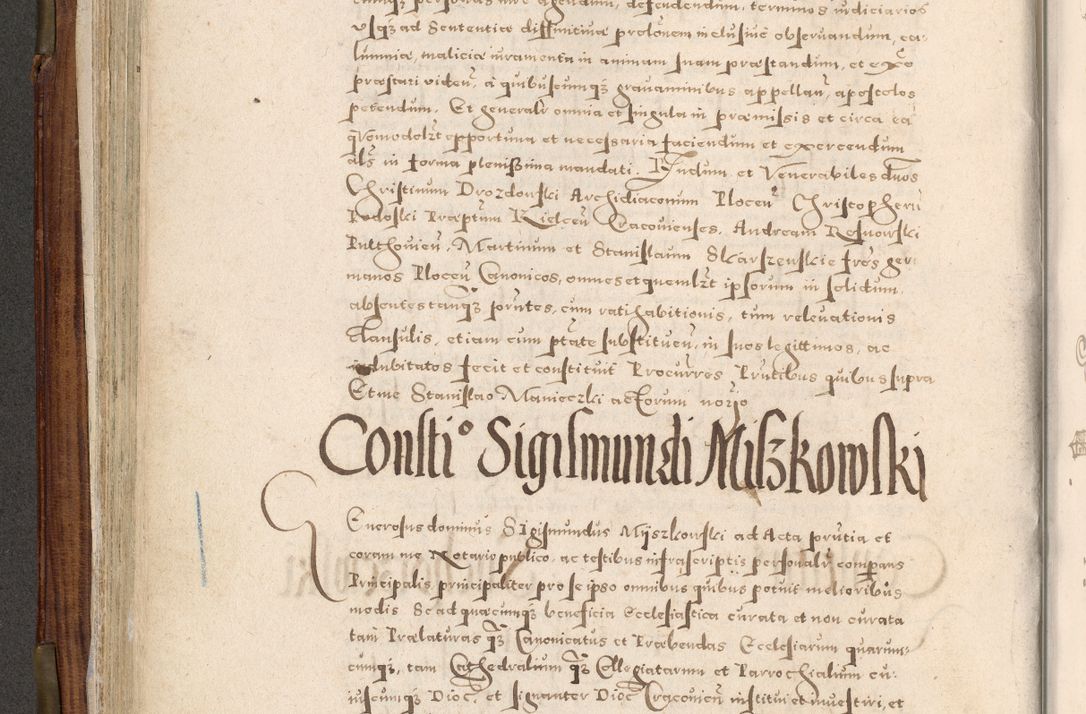 Zdjęcie nr 197 dla obiektu archiwalnego: Acta actorum, constitutionum, obligationum, resignationum, quietationum tempore R. D. Petr Myszkowski, episcopi Cracoviensis, qui post mortem R. D. Francisci Krasiński, episcopi Cracoviensis solius Dei optimi maximi benignitate, Serenissimi Stephani regis Poloniase favore et clementia ex Plocensi ad Cracoviensem auctoritate Ssmi Gregorii XIII successit ab anno 1577 mense Novembri ad annum 1591 mensem Aprilem successive acticatorum.