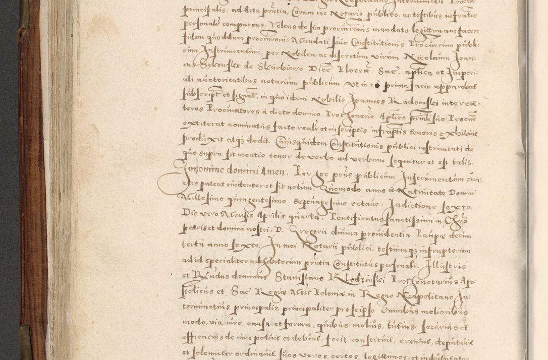 Zdjęcie nr 191 dla obiektu archiwalnego: Acta actorum, constitutionum, obligationum, resignationum, quietationum tempore R. D. Petr Myszkowski, episcopi Cracoviensis, qui post mortem R. D. Francisci Krasiński, episcopi Cracoviensis solius Dei optimi maximi benignitate, Serenissimi Stephani regis Poloniase favore et clementia ex Plocensi ad Cracoviensem auctoritate Ssmi Gregorii XIII successit ab anno 1577 mense Novembri ad annum 1591 mensem Aprilem successive acticatorum.