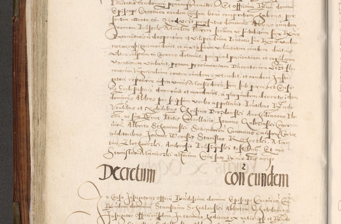 Zdjęcie nr 179 dla obiektu archiwalnego: Acta actorum, constitutionum, obligationum, resignationum, quietationum tempore R. D. Petr Myszkowski, episcopi Cracoviensis, qui post mortem R. D. Francisci Krasiński, episcopi Cracoviensis solius Dei optimi maximi benignitate, Serenissimi Stephani regis Poloniase favore et clementia ex Plocensi ad Cracoviensem auctoritate Ssmi Gregorii XIII successit ab anno 1577 mense Novembri ad annum 1591 mensem Aprilem successive acticatorum.